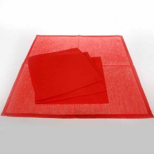 Cloth Napkin Red Cotton Fabric